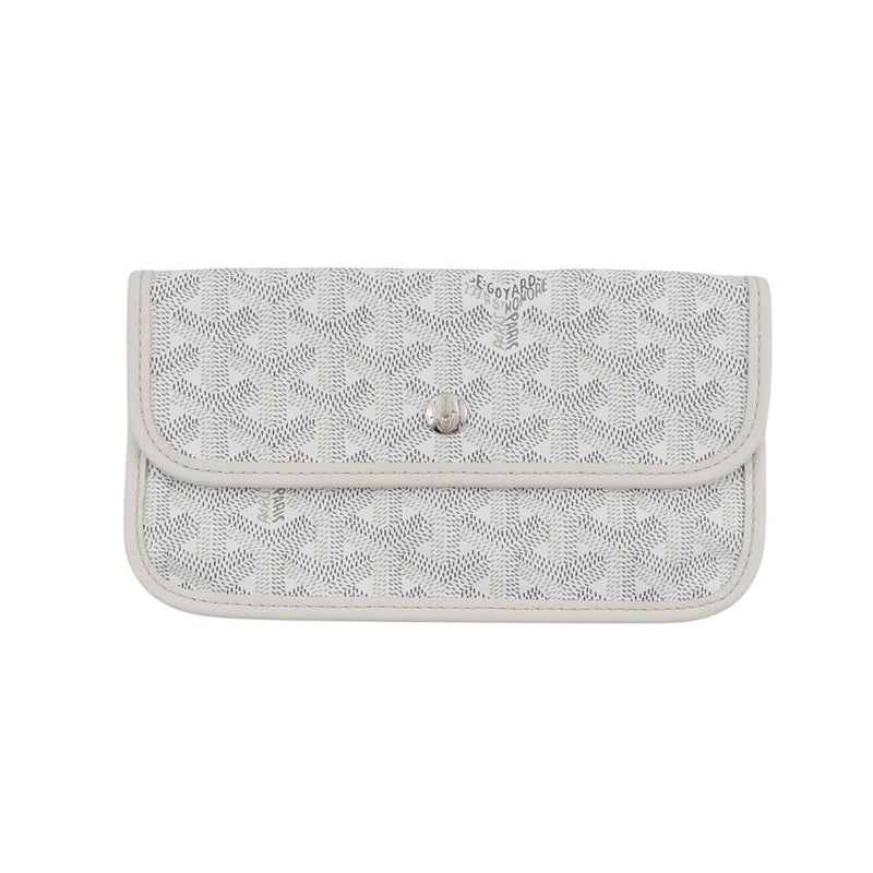 ゴヤール トートバッグ サンルイPM PVC レザー STLOUIPMLTY50CL50P GOYARD ポーチ付き 白 ヘリンボーン