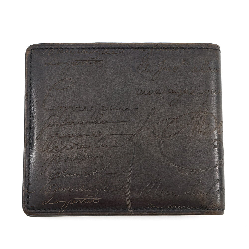 ベルルッティ 二つ折り財布 カリグラフィ レザー Berluti | 中古・新品