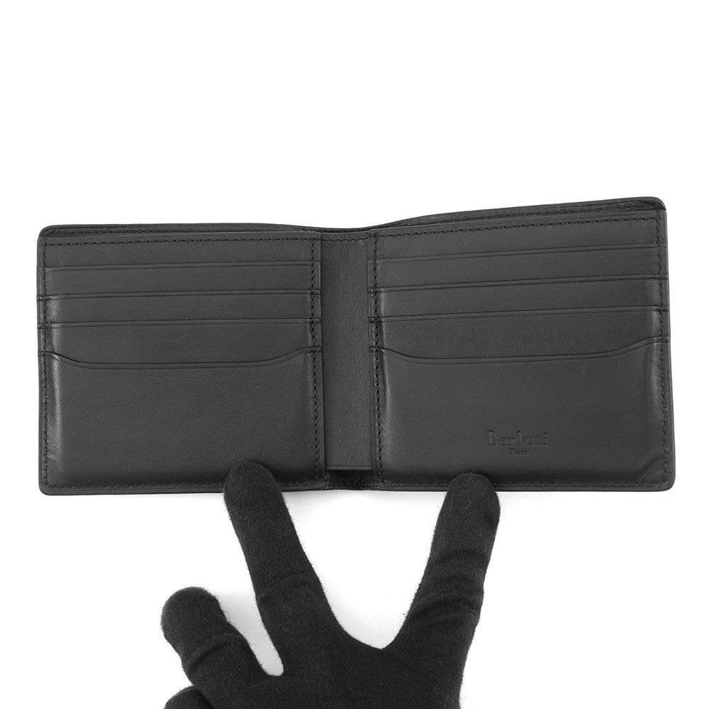 ベルルッティ 二つ折り財布 カリグラフィ レザー Berluti | 中古・新品