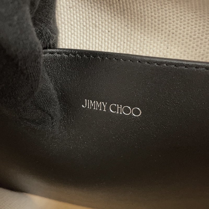 ジミーチュウ トートバッグ キャンバス レザー JIMMY CHOO