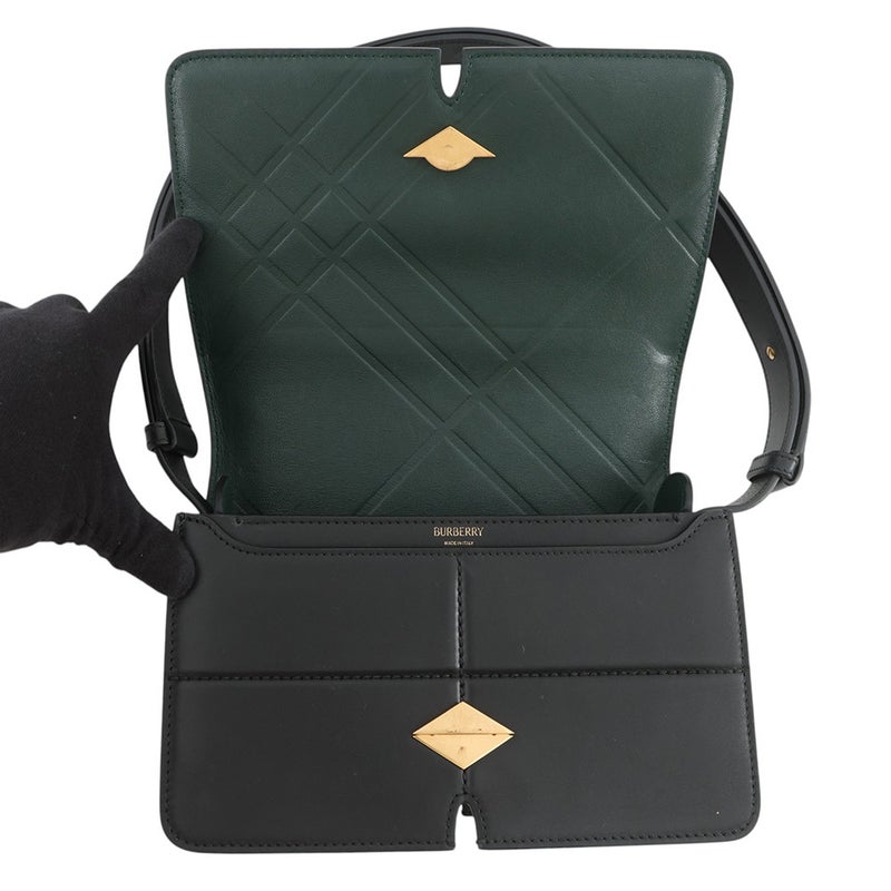 バーバリー ショルダーバッグ スニップバッグ スムースカーフレザー 80889161 BURBERRY 黒