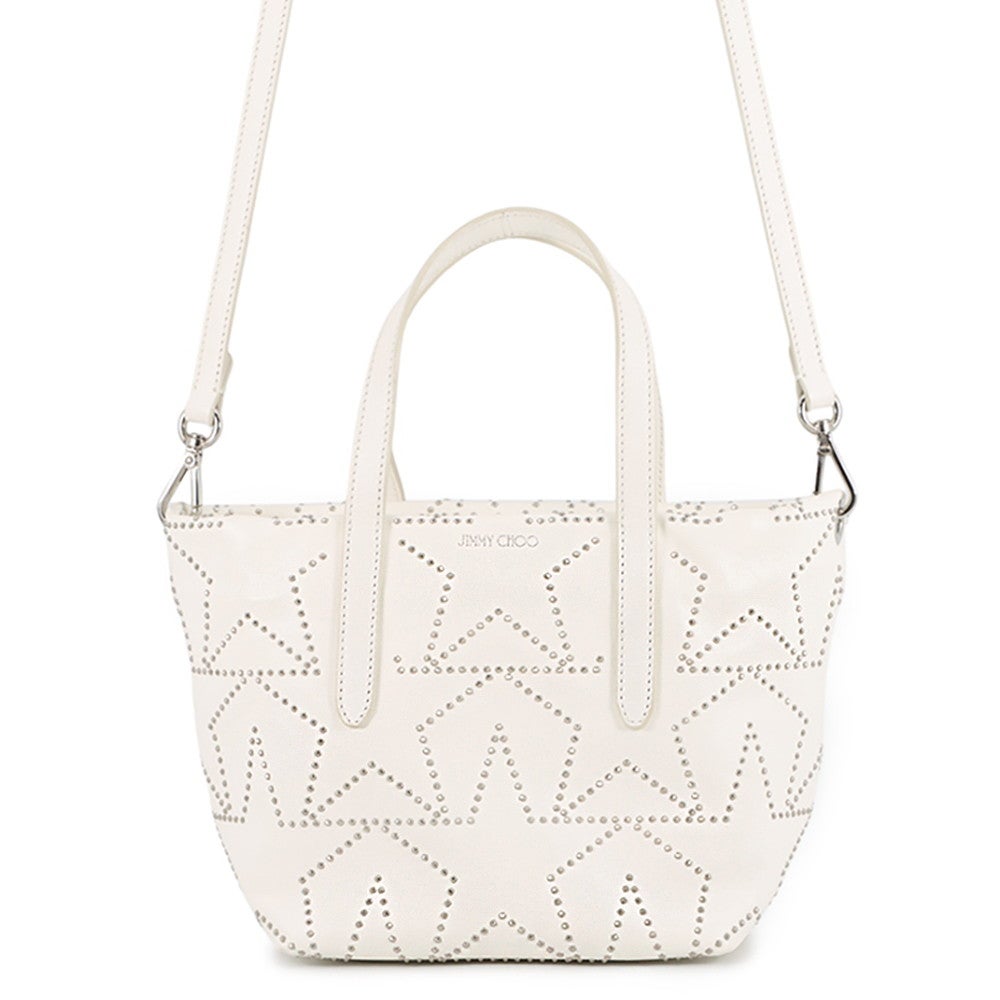 ジミーチュウ ハンドバッグ ソフィアS スタッズ レザー JIMMY CHOO 白