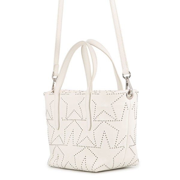 ジミーチュウ ハンドバッグ ソフィアS スタッズ レザー JIMMY CHOO 白 2way