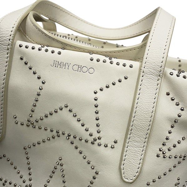 ジミーチュウ ハンドバッグ ソフィアS スタッズ レザー JIMMY CHOO 白 2way