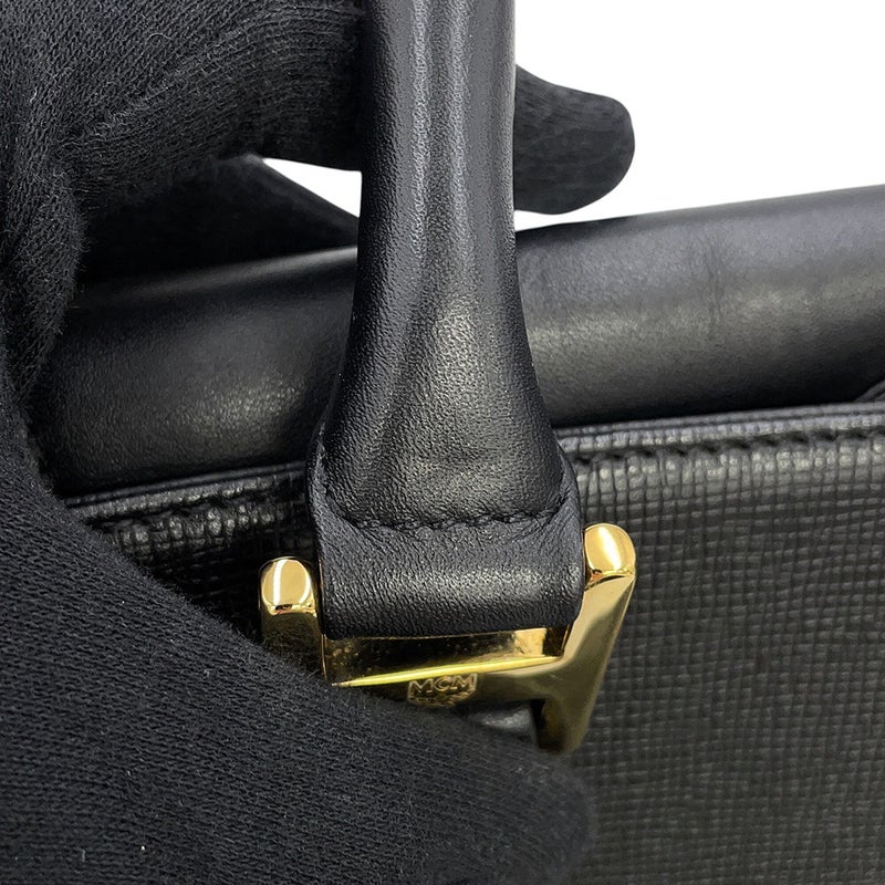 エムシーエム ハンドバッグ レザー MCM 黒