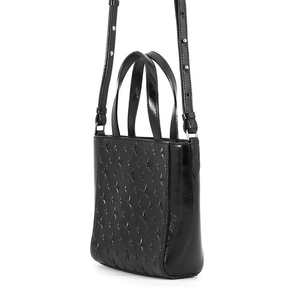 ジミーチュウ ハンドバッグ ペガシ ミニ スターエンボス パテント JIMMY CHOO 2wayバッグ 黒