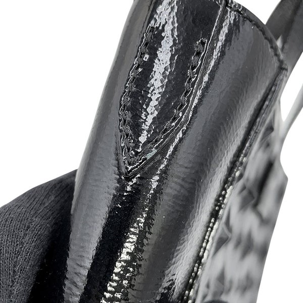 ジミーチュウ ハンドバッグ ペガシ ミニ スターエンボス パテント JIMMY CHOO 2wayバッグ 黒