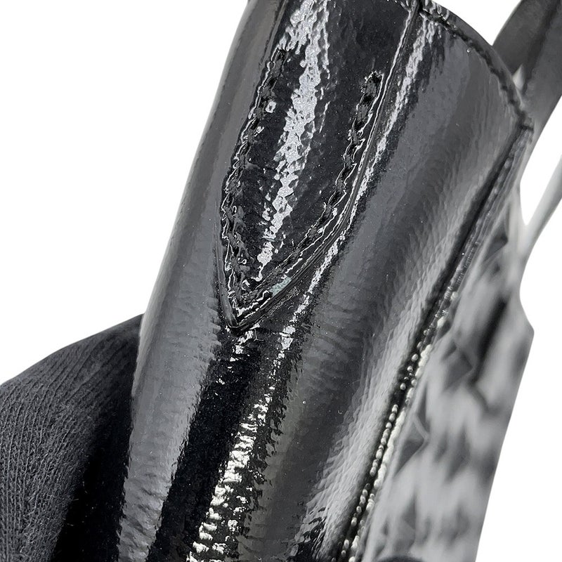 ジミーチュウ ハンドバッグ ペガシ ミニ スターエンボス パテント JIMMY CHOO 2wayバッグ 黒