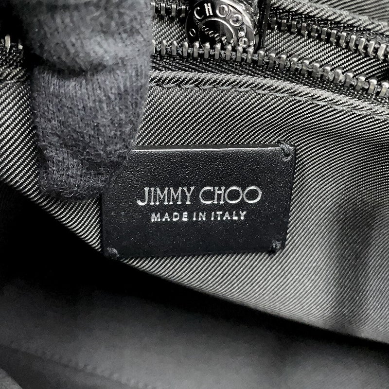 ジミーチュウ ハンドバッグ ペガシ ミニ スターエンボス パテント JIMMY CHOO 2wayバッグ 黒