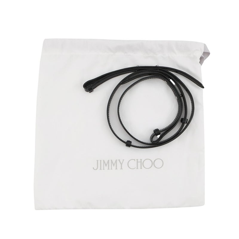 ジミーチュウ ハンドバッグ ペガシ ミニ スターエンボス パテント JIMMY CHOO 2wayバッグ 黒