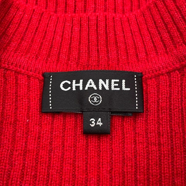 シャネル ニット ココマーク チェック レディースサイズ34 P77377 CHANEL トップス