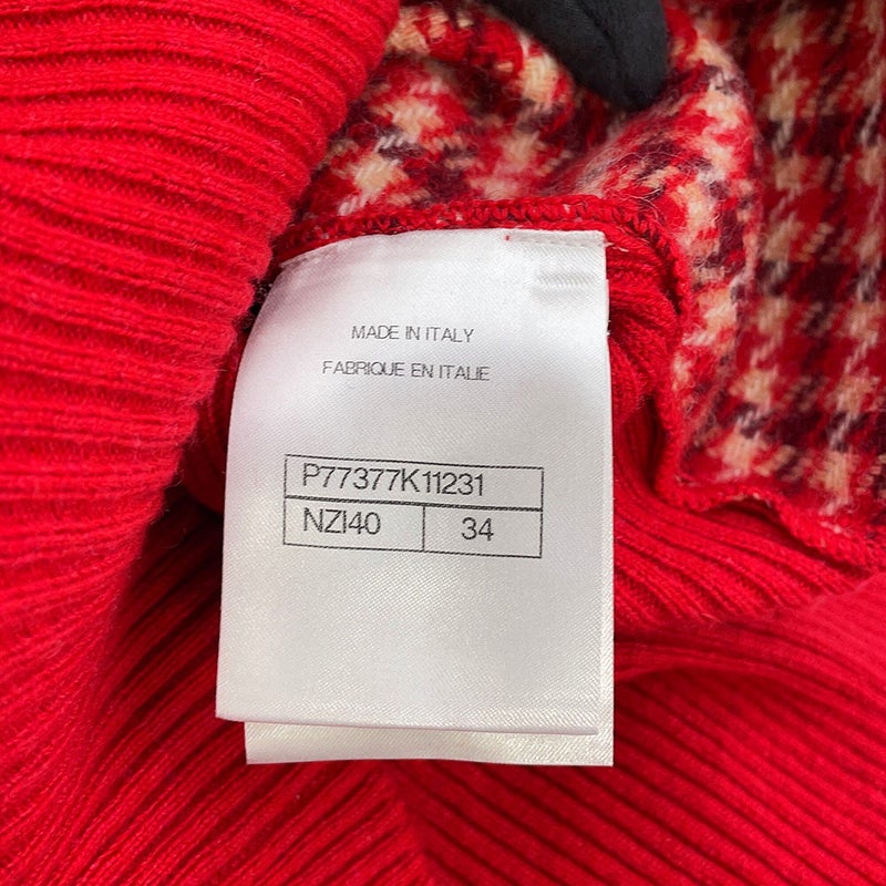 シャネル ニット ココマーク チェック レディースサイズ34 P77377 CHANEL トップス