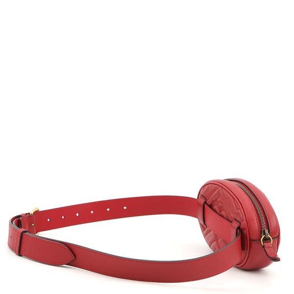 グッチ ウエストバッグ GGマーモント キルティング レザー ベルトバッグ 476434 GUCCI ウエストポーチ