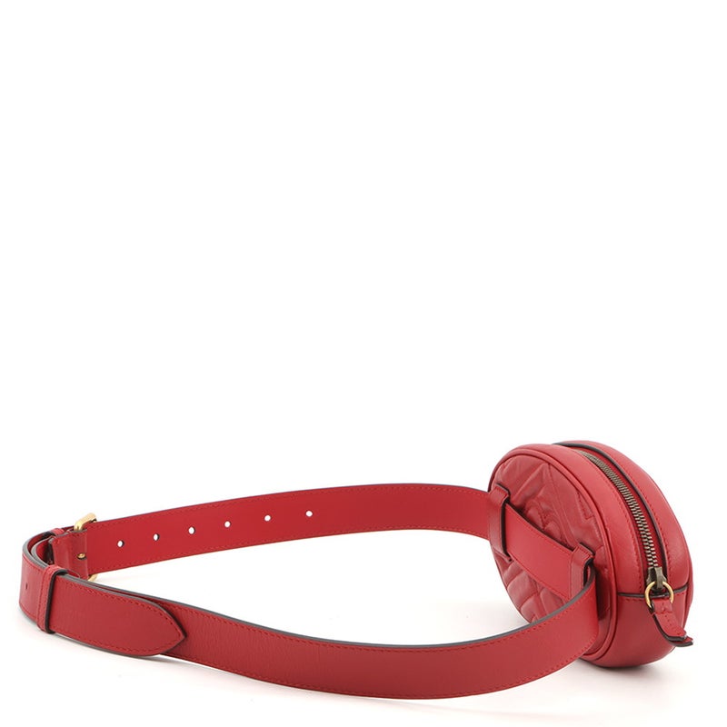 グッチ ウエストバッグ GGマーモント キルティング レザー ベルトバッグ 476434 GUCCI ウエストポーチ