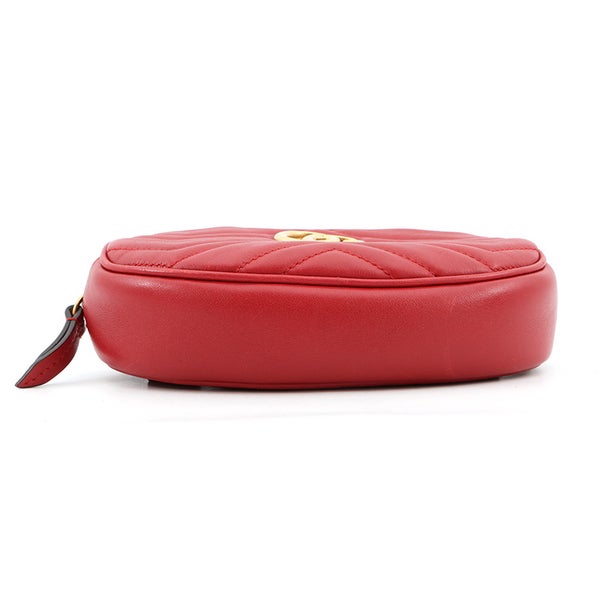 グッチ ウエストバッグ GGマーモント キルティング レザー ベルトバッグ 476434 GUCCI ウエストポーチ