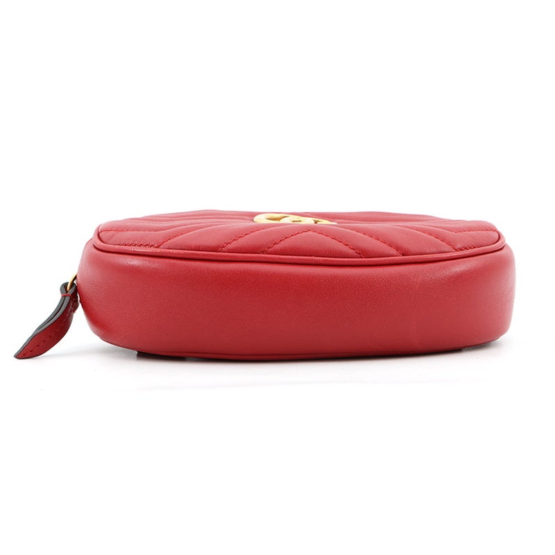 グッチ ウエストバッグ GGマーモント キルティング レザー ベルトバッグ 476434 GUCCI ウエストポーチ