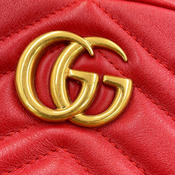 グッチ ウエストバッグ GGマーモント キルティング レザー ベルトバッグ 476434 GUCCI ウエストポーチ