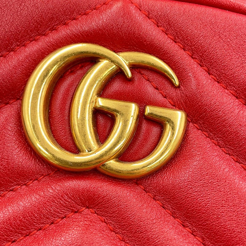 グッチ ウエストバッグ GGマーモント キルティング レザー ベルトバッグ 476434 GUCCI ウエストポーチ