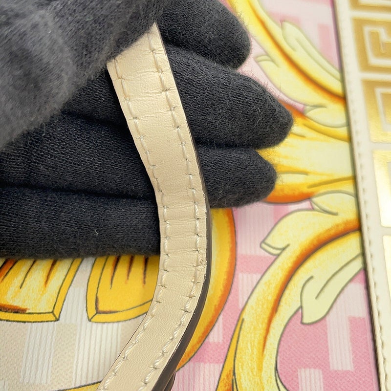 フェンディ ハンドバッグ フェンダーチェ サンシャイン ショッパー ミニ キャンバス 8BS051 2wayショルダーバッグ ベルサーチコラボ