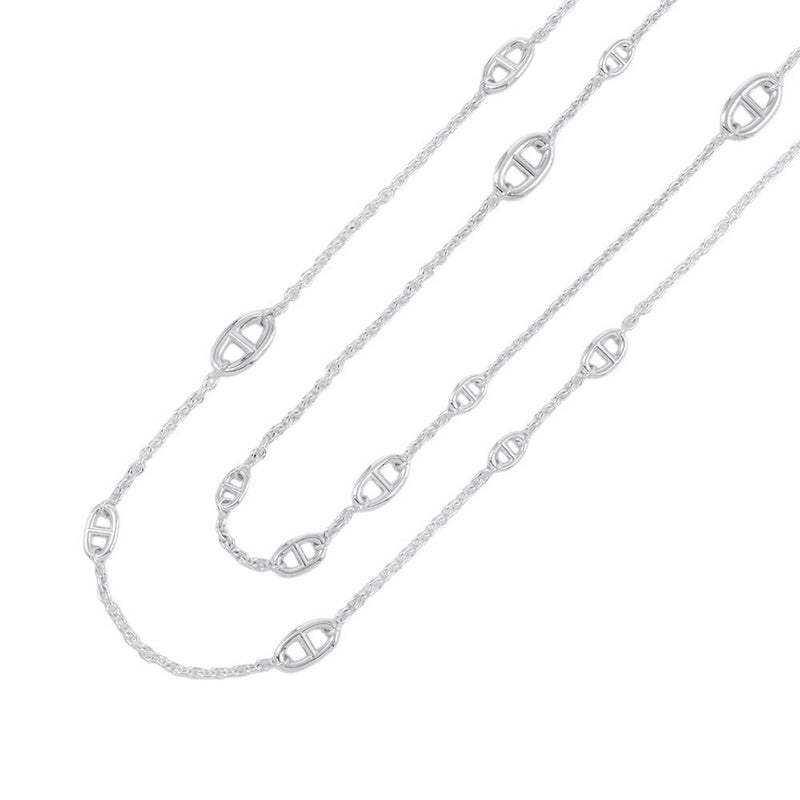 エルメス ネックレス シェーヌダンクル ファランドール SV925シルバー サイズ160 HERMES ロングネックレス ジュエリー