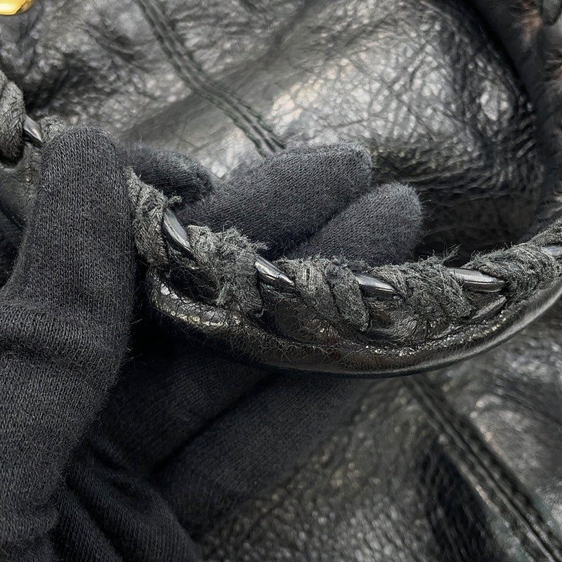 バレンシアガ ハンドバッグ ジャイアント ミニポンポン レザー 285439 BALENCIAGA 2way