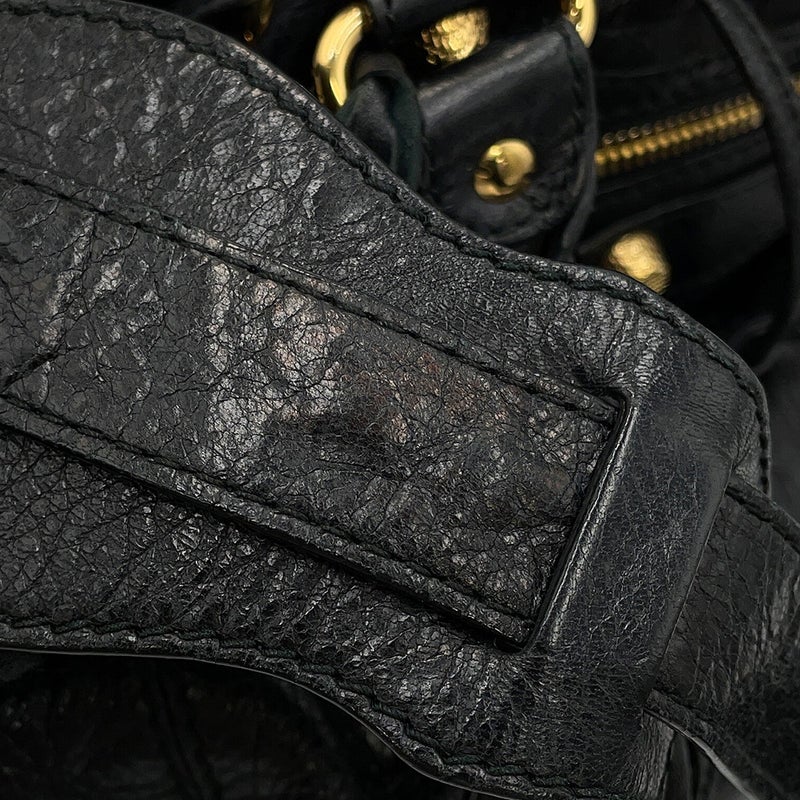 バレンシアガ ハンドバッグ ジャイアント ミニポンポン レザー 285439 BALENCIAGA 2way