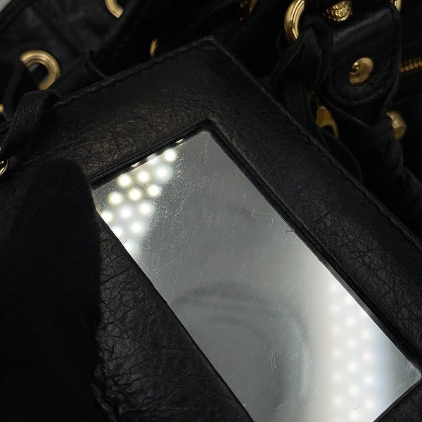 バレンシアガ ハンドバッグ ジャイアント ミニポンポン レザー 285439 BALENCIAGA 2way