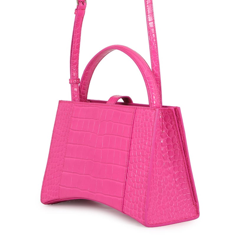バレンシアガ ハンドバッグ アワーグラス ミディアム クロコダイル型押しレザー 619669 BALENCIAGA 2way