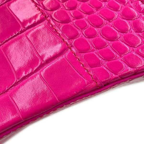 バレンシアガ ハンドバッグ アワーグラス ミディアム クロコダイル型押しレザー 619669 BALENCIAGA 2way