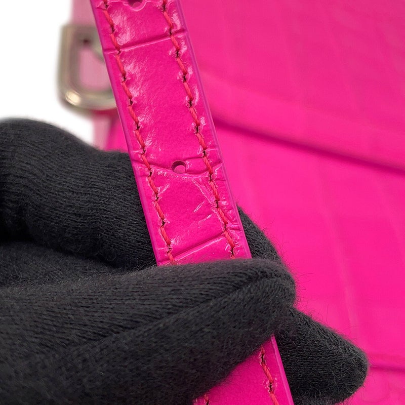 バレンシアガ ハンドバッグ アワーグラス ミディアム クロコダイル型押しレザー 619669 BALENCIAGA 2way
