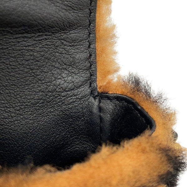 フェンディ ハンドバッグ ズッカ柄 バゲット ミニ ムートン/レザー 8BS017 FENDI 2wayショルダーバッグ