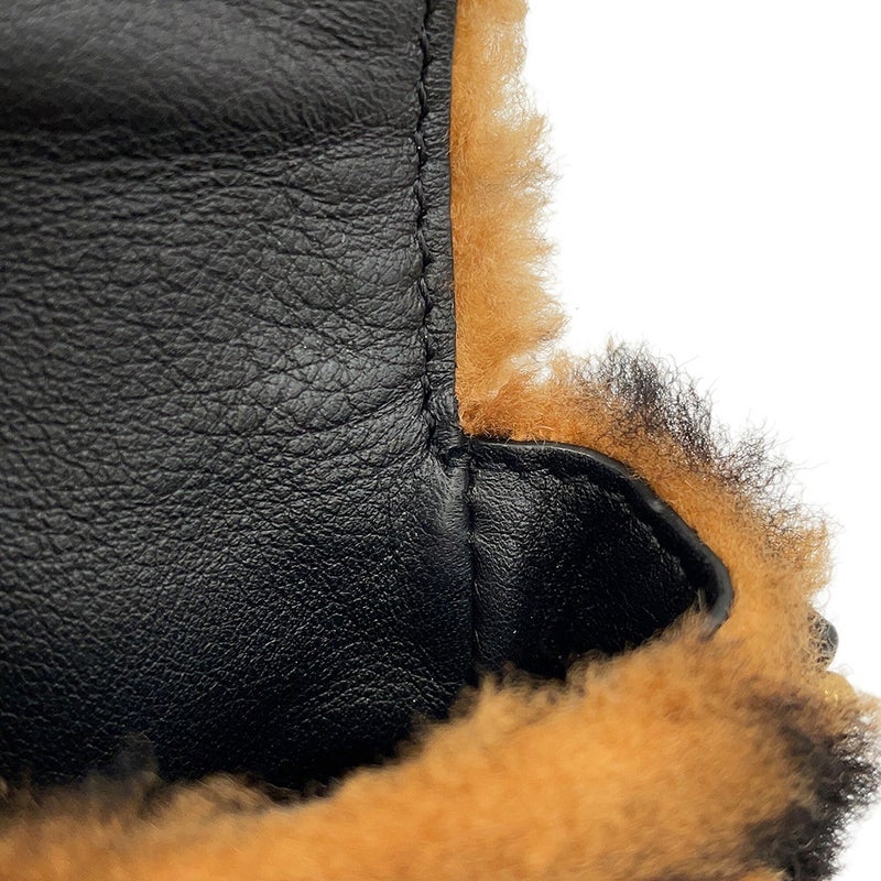 フェンディ ハンドバッグ ズッカ柄 バゲット ミニ ムートン/レザー 8BS017 FENDI 2wayショルダーバッグ