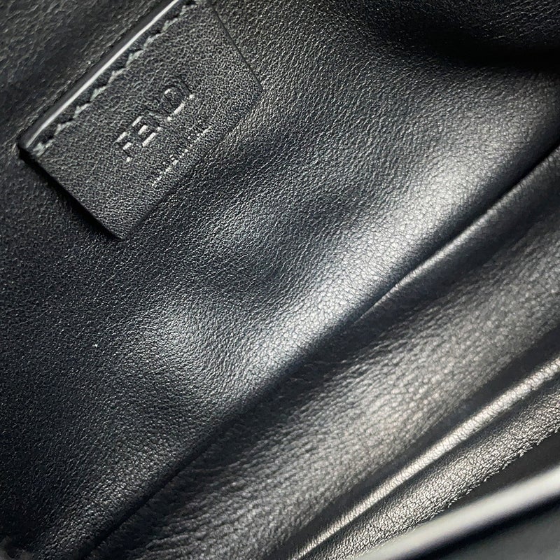 フェンディ ハンドバッグ ズッカ柄 バゲット ミニ ムートン/レザー 8BS017 FENDI 2wayショルダーバッグ