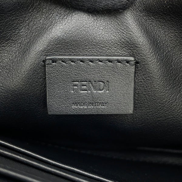 フェンディ ハンドバッグ ズッカ柄 バゲット ミニ ムートン/レザー 8BS017 FENDI 2wayショルダーバッグ