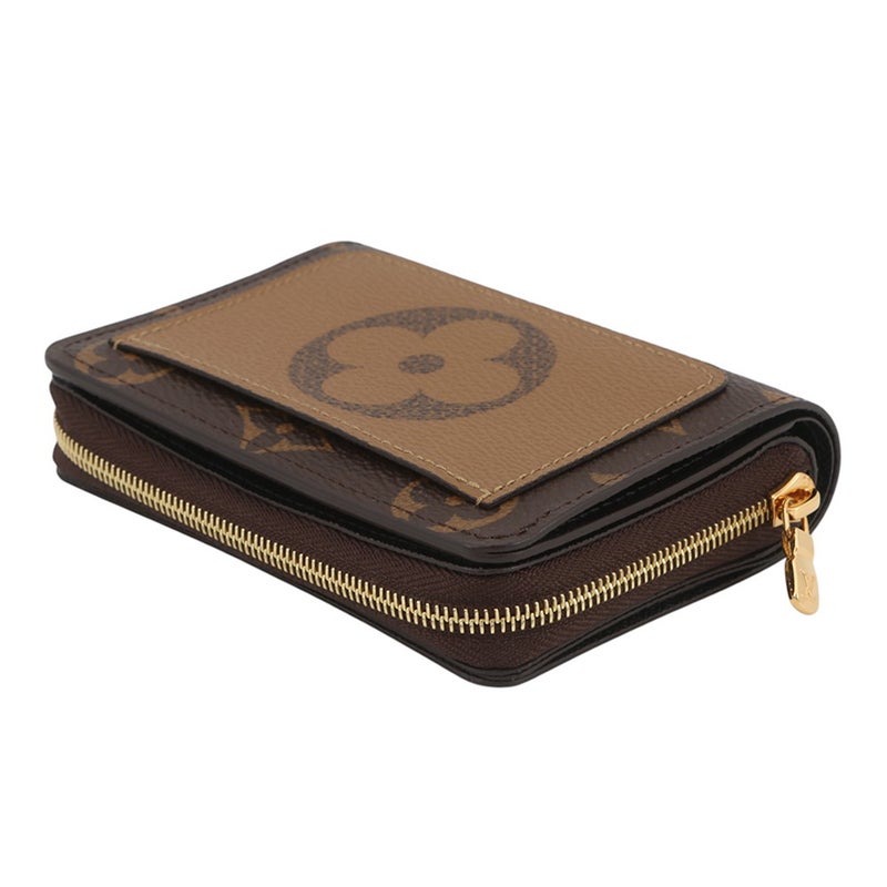 ルイヴィトン 二つ折り財布 モノグラム/モノグラム・リバース ポルトフォイユ・ルー M81461 LOUIS VUITTON ヴィトン 財布 黒 ブラック