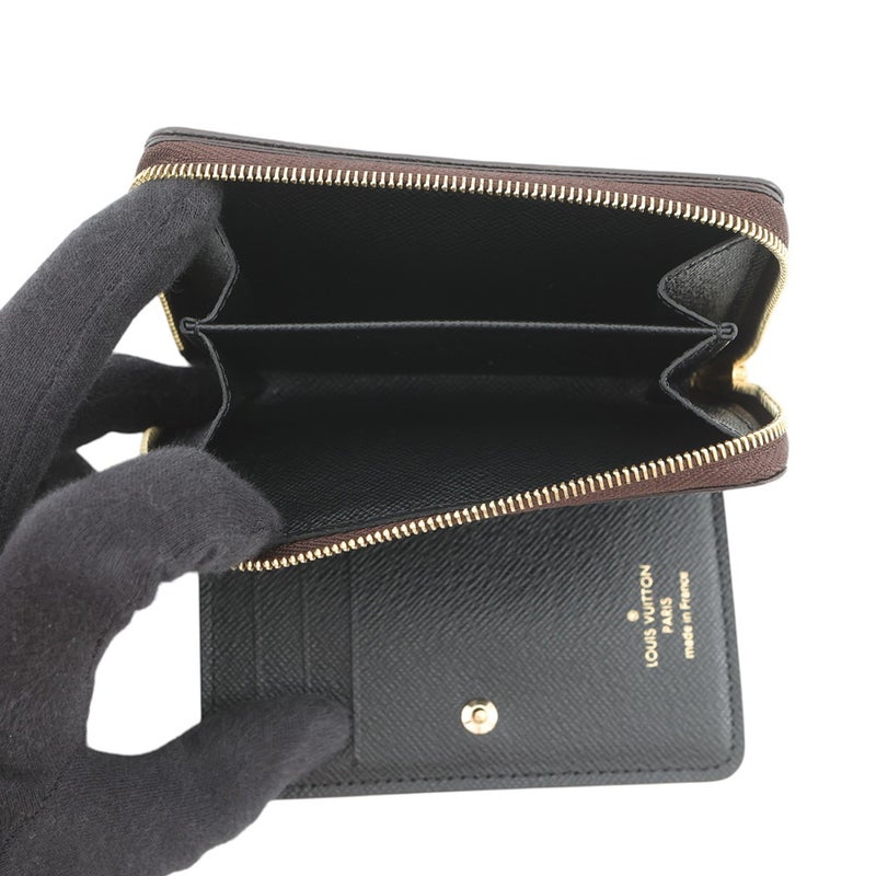 ルイヴィトン 二つ折り財布 モノグラム/モノグラム・リバース ポルトフォイユ・ルー M81461 LOUIS VUITTON ヴィトン 財布 黒 ブラック