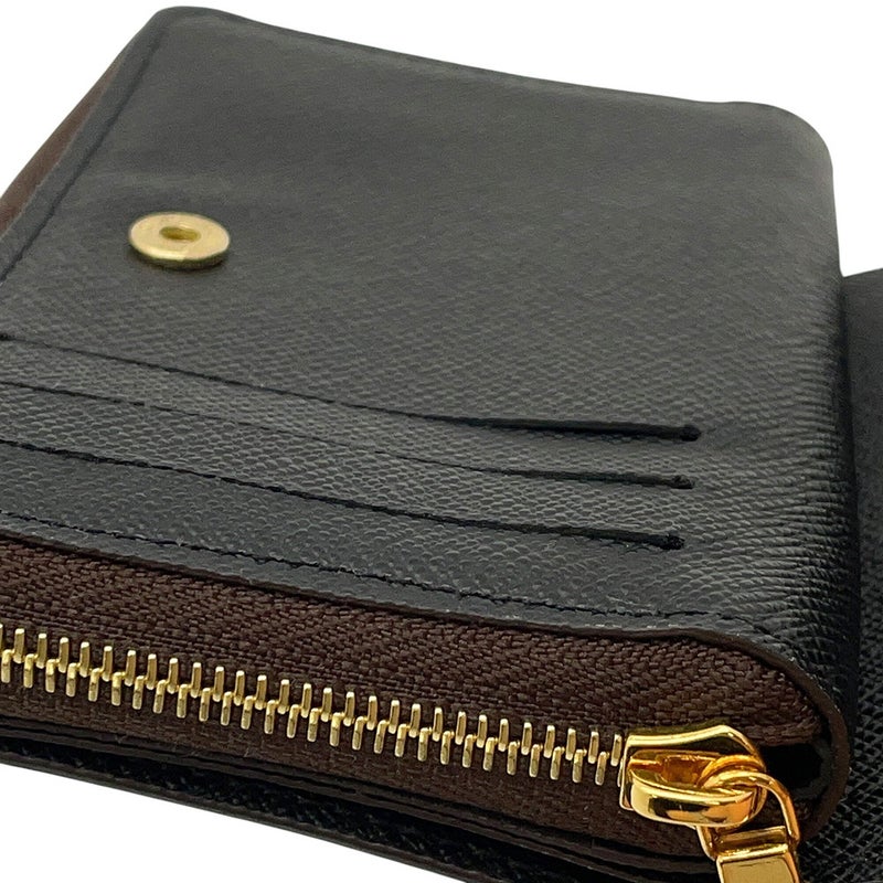 ルイヴィトン 二つ折り財布 モノグラム/モノグラム・リバース ポルトフォイユ・ルー M81461 LOUIS VUITTON ヴィトン 財布 黒 ブラック