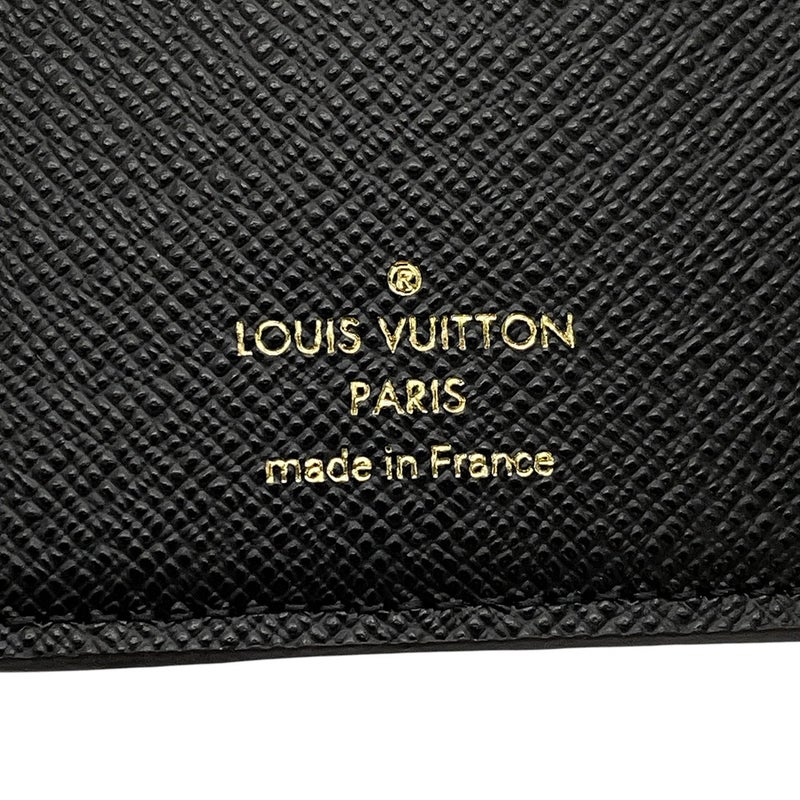ルイヴィトン 二つ折り財布 モノグラム/モノグラム・リバース ポルトフォイユ・ルー M81461 LOUIS VUITTON ヴィトン 財布 黒 ブラック
