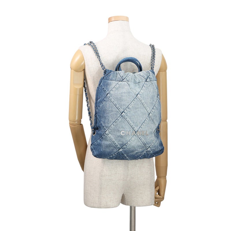 シャネル リュック シャネル22 バックパック デニム AS3859 CHANEL バッグ