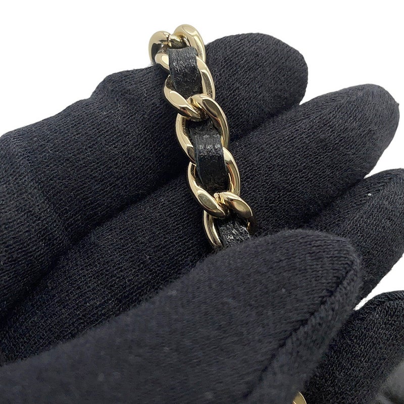 シャネル チェーンショルダーバッグ マトラッセ ココマーク バニティ キャビアスキン AP2158 CHANEL 黒