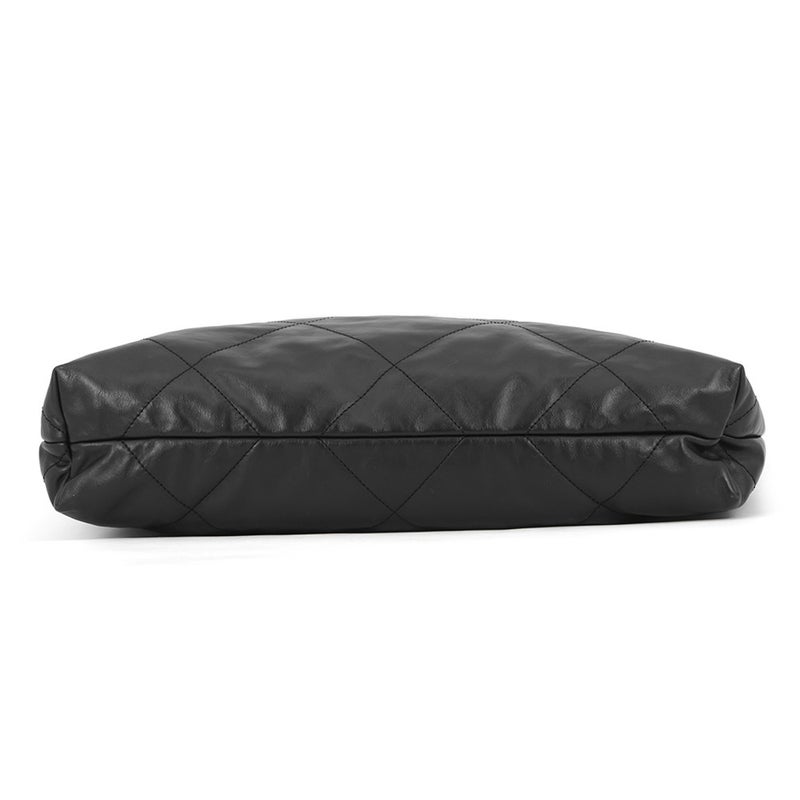 シャネル ハンドバッグ シャネル22 ミディアム シャイニーカーフスキン AS3261 CHANEL バッグ ショルダーバッグ 黒