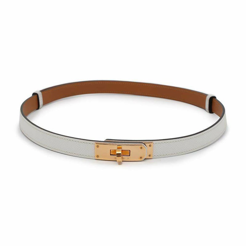 エルメス ケリーベルト ホワイト/ゴールド金具 エプソン Z刻印 HERMES べルト 白