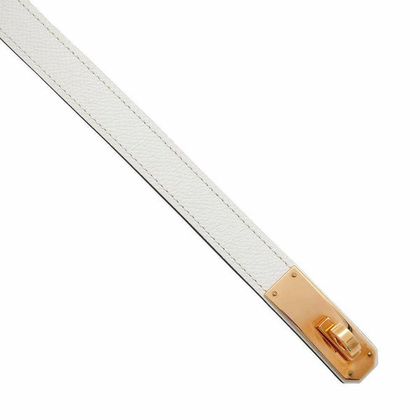 エルメス ケリーベルト ホワイト/ゴールド金具 エプソン Z刻印 HERMES べルト 白