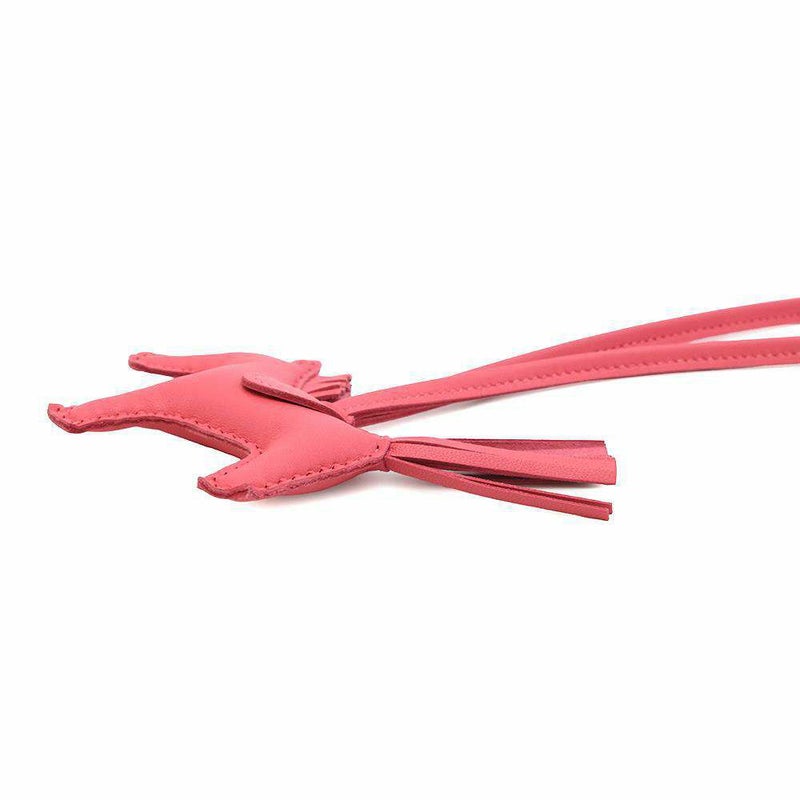 エルメス バッグチャーム ロデオ PM ローズアザレ ラムスキン U刻印