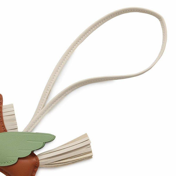 エルメス バッグチャーム ロデオPM ペガサス ゴールド/クレ/ヴェールクリケット ラムスキン B刻印