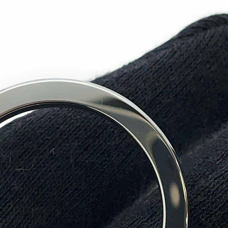 エルメス キーホルダー カルメン ブラック/シルバー金具 ラムスキン B刻印 HERMES 黒