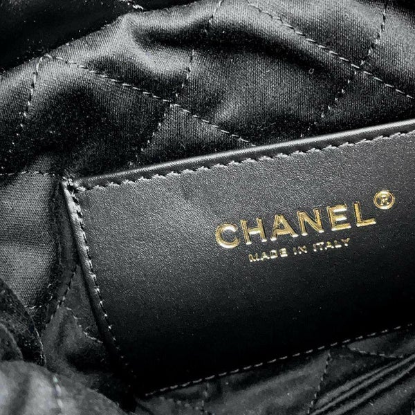 シャネル ハンドバッグ CHANEL 22 ミニ ココマーク シャイニーカーフレザー AS3980 CHANEL 2wayショルダーバッグ 黒