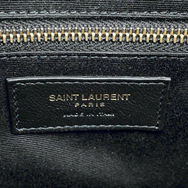 サンローランパリ ハンドバッグ ダッフル ポーラー レザー 533480 SAINT LAURENT PARIS ショルダーバッグ 黒