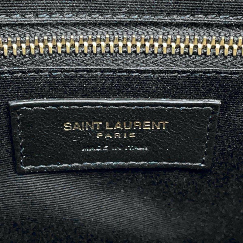サンローランパリ ハンドバッグ ダッフル ポーラー レザー 533480 SAINT LAURENT PARIS ショルダーバッグ 黒
