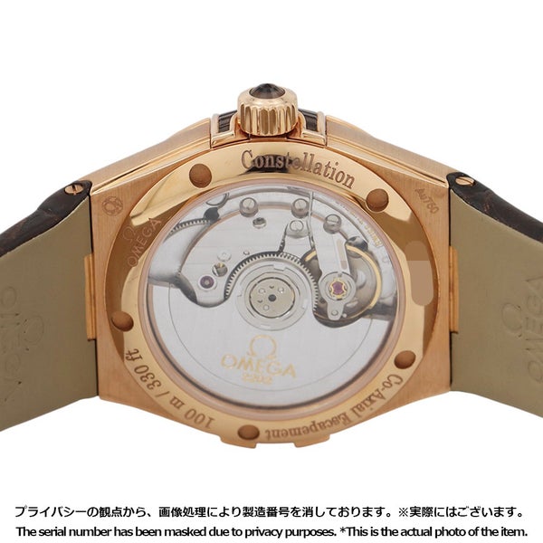 オメガ コンステレーション 世界88本限定 123.58.35.20.99.001 OMEGA 腕時計 ブラウン文字盤 12Pダイヤ
